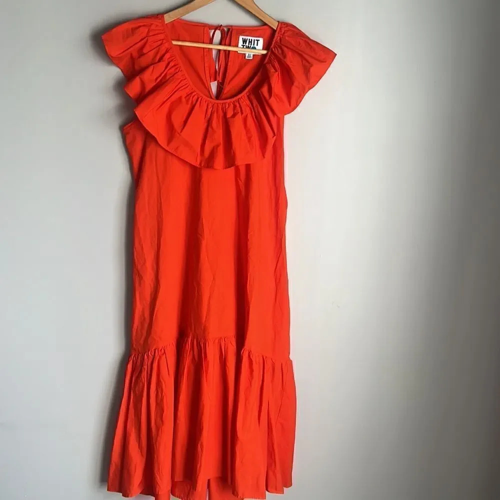 Anthropologie Whit Two Flouncy Ruffled Maxi Dress - Picture 4 of 13